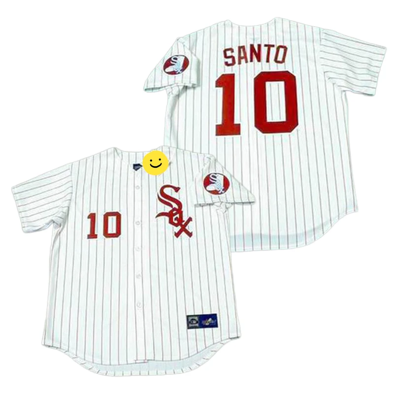 Wholesale Men's Chicago 1 LANCE JOHNSON 3 HAROLD BAINES 8 BO JACKSON 9 MINNIE  MINOSO 10 RON SANTO Throwback Baseball jersey Stitched S-5XL From  m.