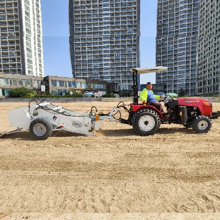 Heavy-Duty Diesel Beach Cleaner Machine Tractor-Attached Steel Material New Environmental Product for Garbage Removal Sea Grass