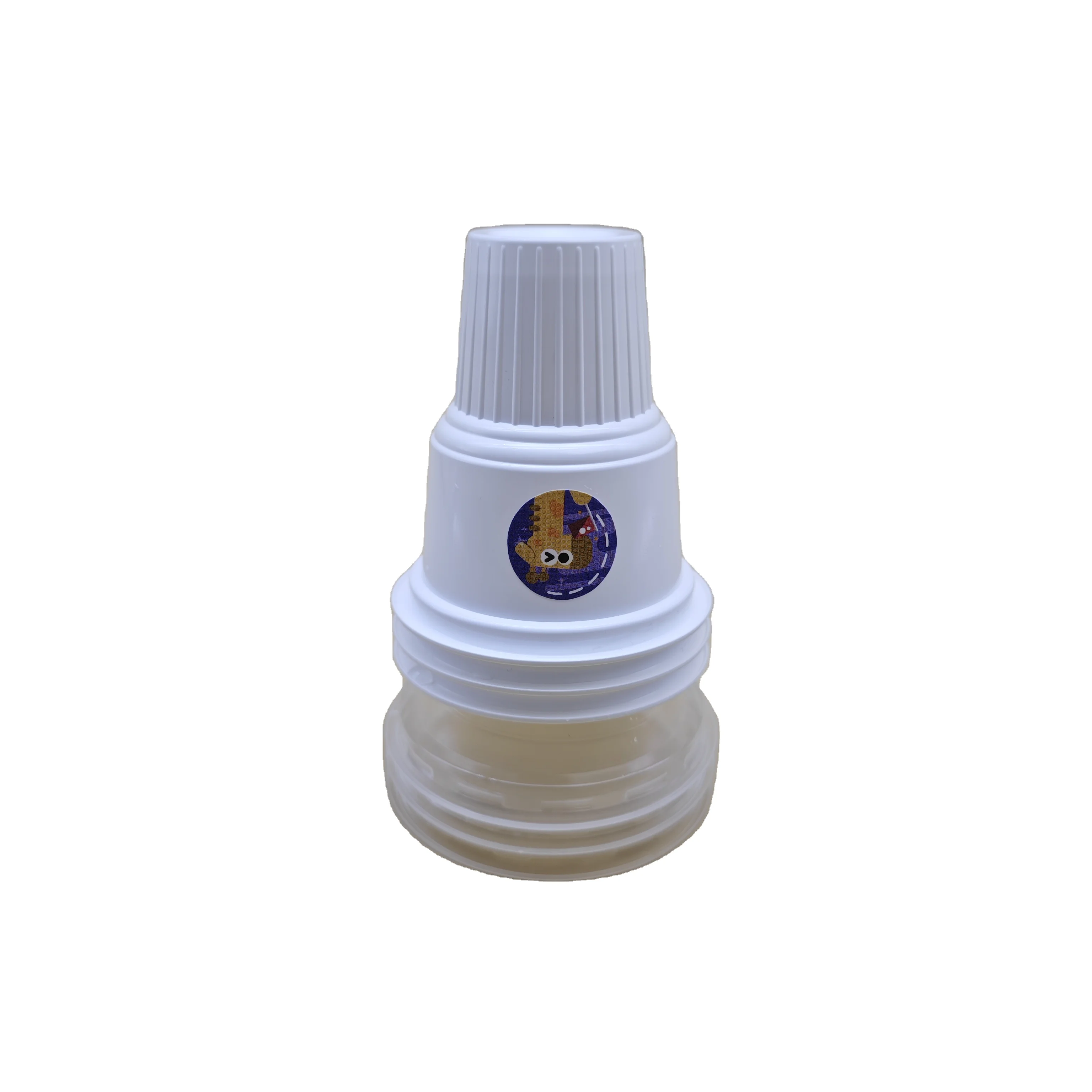 Sulide OEM Fancy Design Packaging Custom Logo Torch Shape Dessert Cup Ice Cream Plastic Cone with Lid