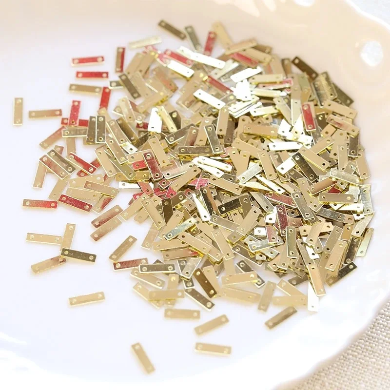 Factory Wholesale Bulk Loose PVC Rectangle Craft Sequins for Wedding Dress