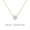 Gold 7.5mm-DY191707-S-G-WH