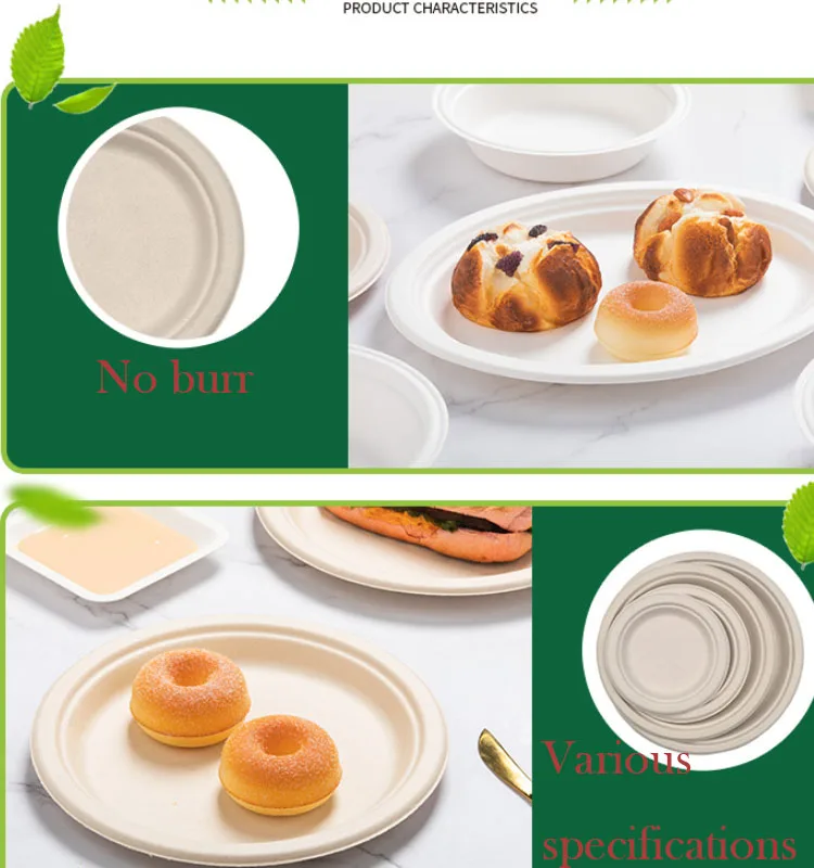 Manufacturer Customize Eco Friendly Sugarcane Plates Disposable Plates To Go Wholesale Buy