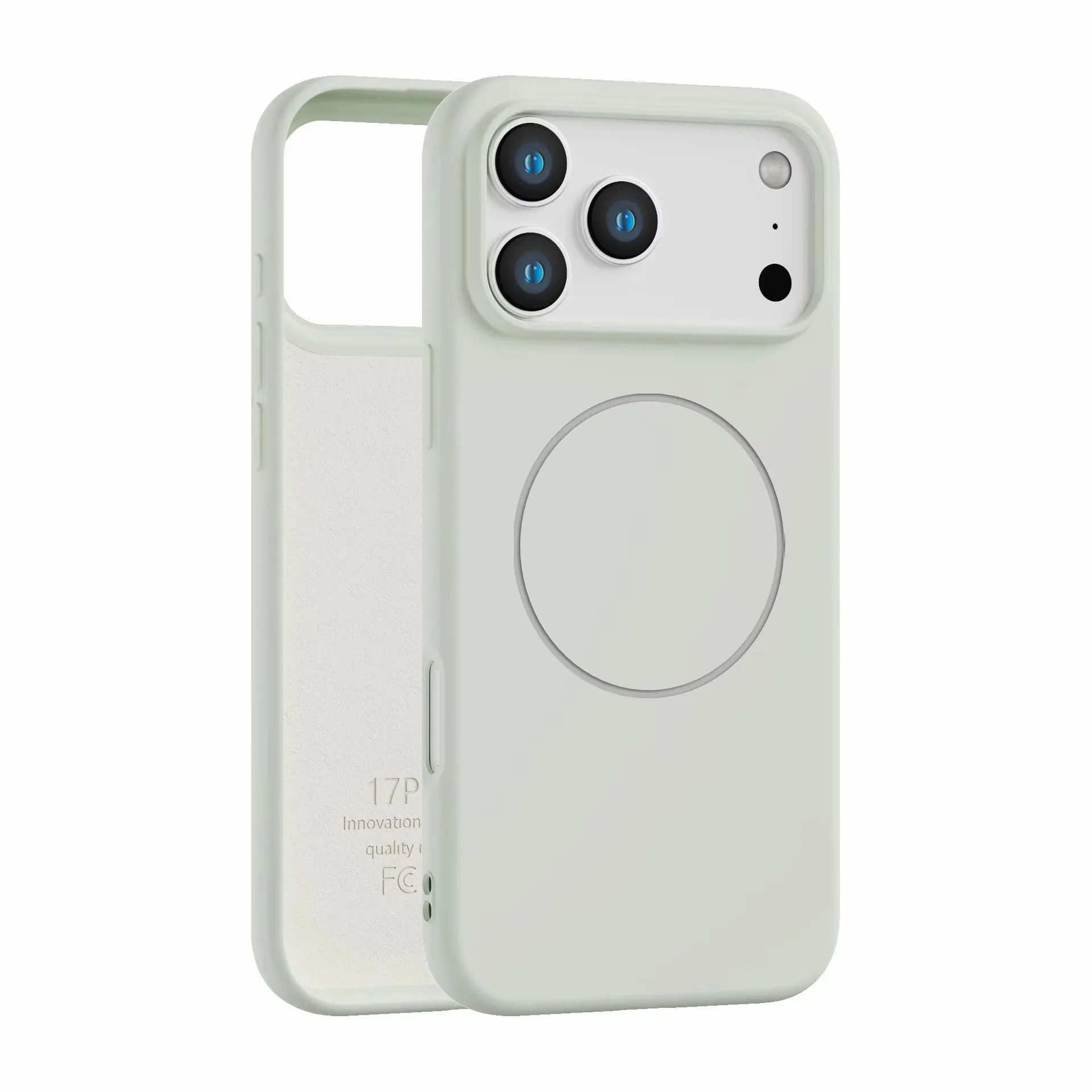 product laudtec soft tpu silicone phone case for iphone 17 air pro max pure colour frosted shell magnetic wireless charging sjk1084-4
