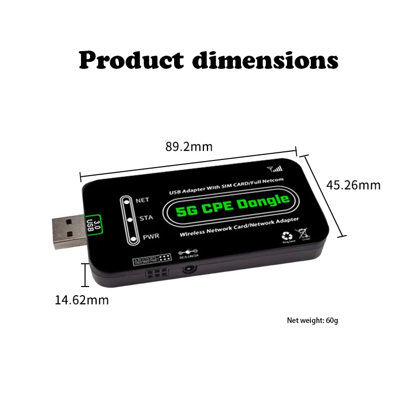 5G CPE Dongle With Sim Slot Quectel RM520N-GL Module 5G Sim