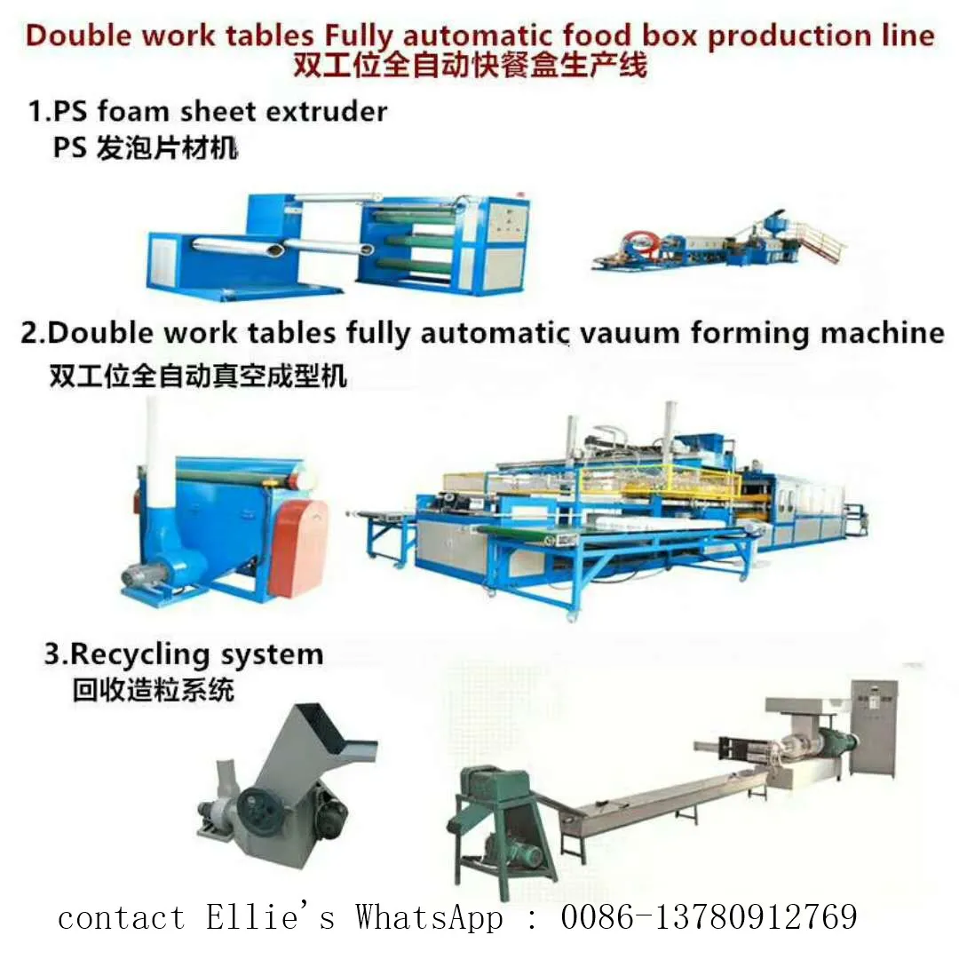 Small Machine Making XPS EPS GPPS PET PP PS Foam Food Lunch Box
