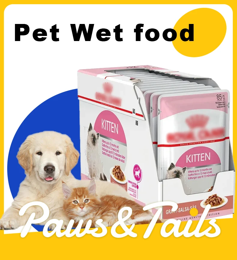 Explosive New Wet Food Cat Pouches Natural Ingredients Premium Quality