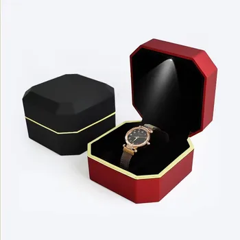 Watch box with light waterproof watch box plastic watch boxes & cases