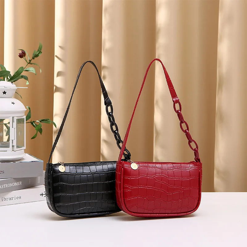 BESTELLA Ladies Handbag Portable Lightweight Trendy Fashionable Women's Shoulder Bag for Girls Crocodile Handbag Bag