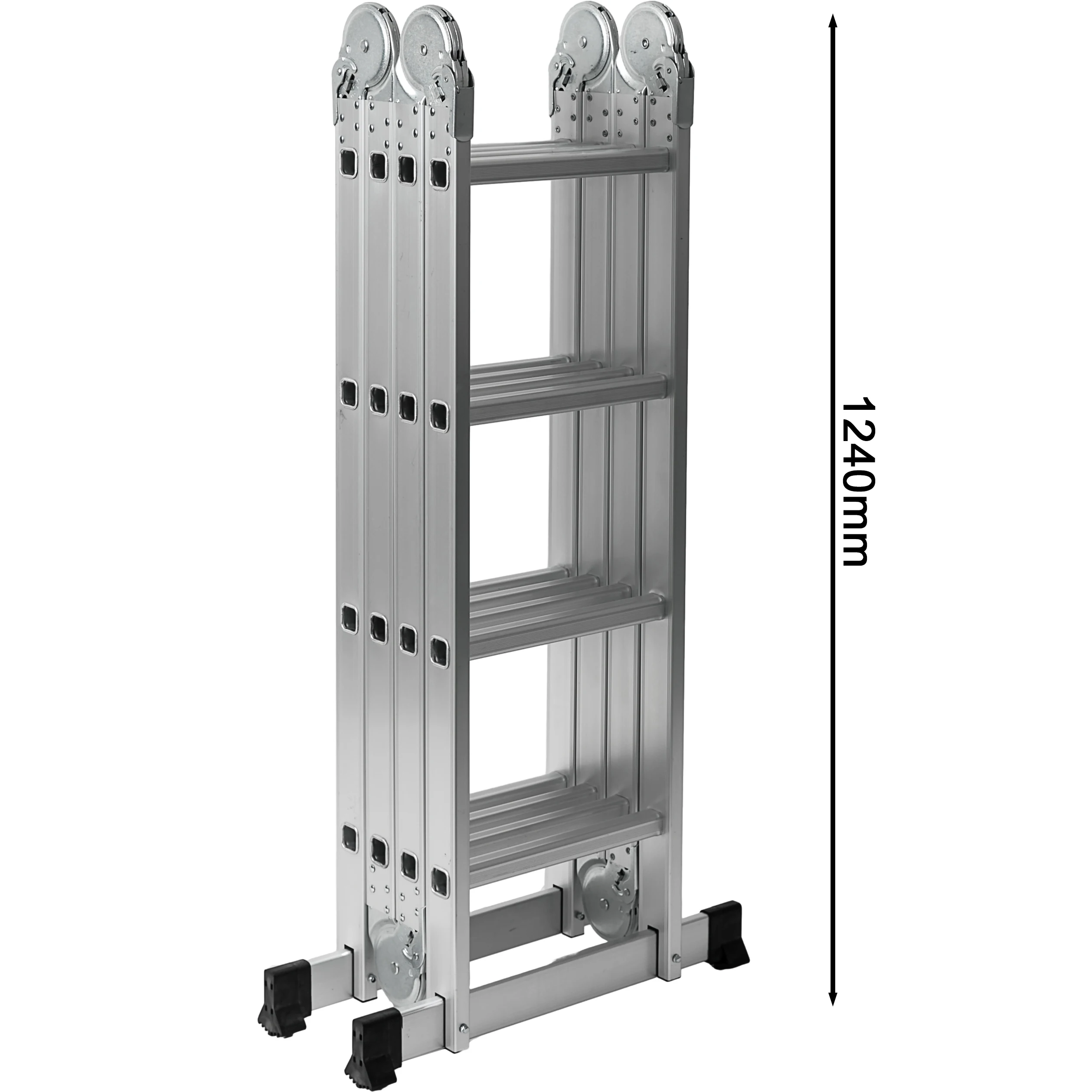 Aluminum Combination Foldable Hanging Step Extension Ladder