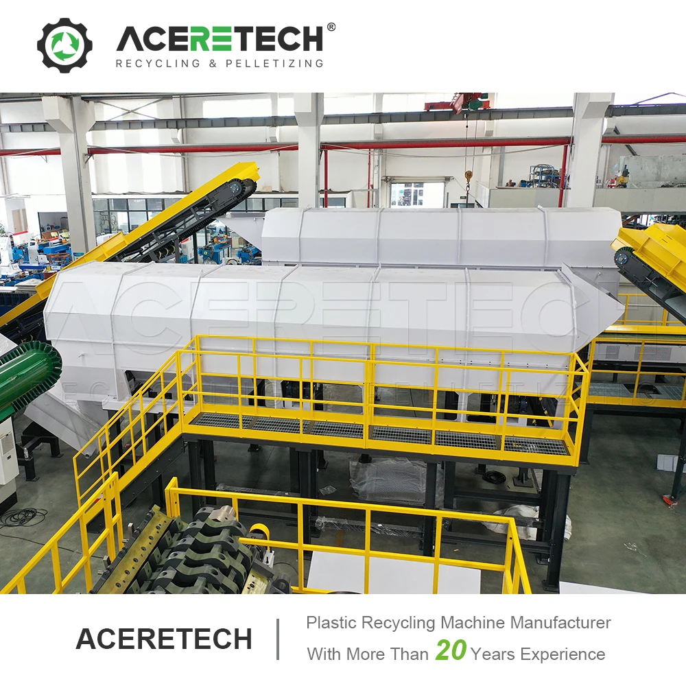 Automatic AWS-PET 1t/h Plastic PET Bottle to Bottle Food Grade Recycling Washing Line PET Recycling Machine