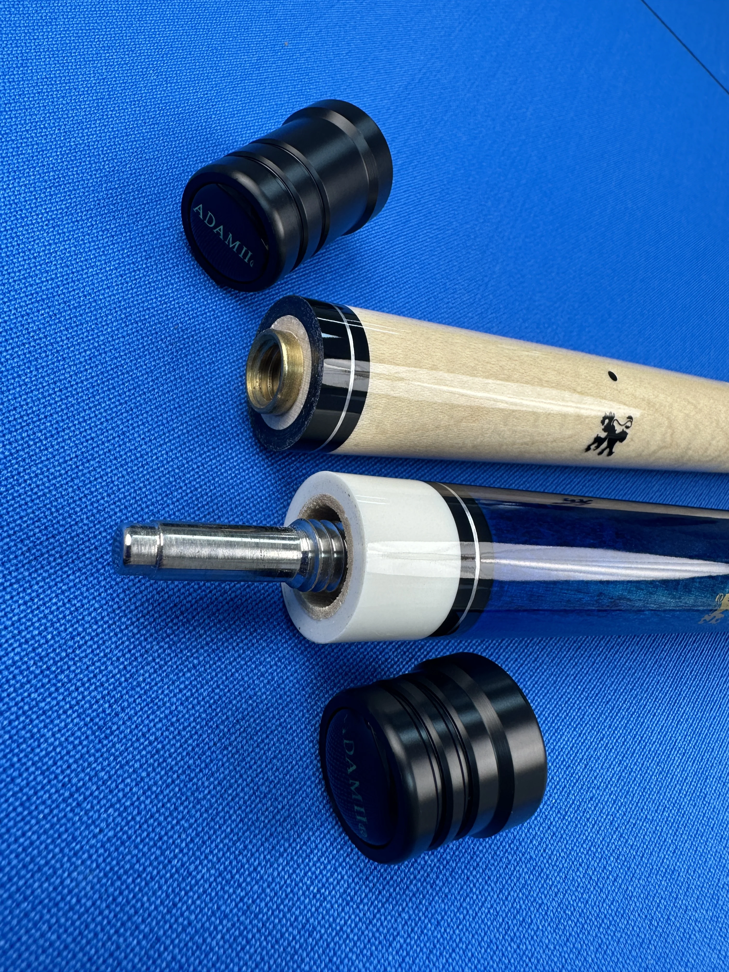 Adam 2 Jump Break Cue with Canada Maple Shaft 13.4mm Tip Size Cue 147 Length with Protecter 3 Color Billiard Cue Tacodebillar