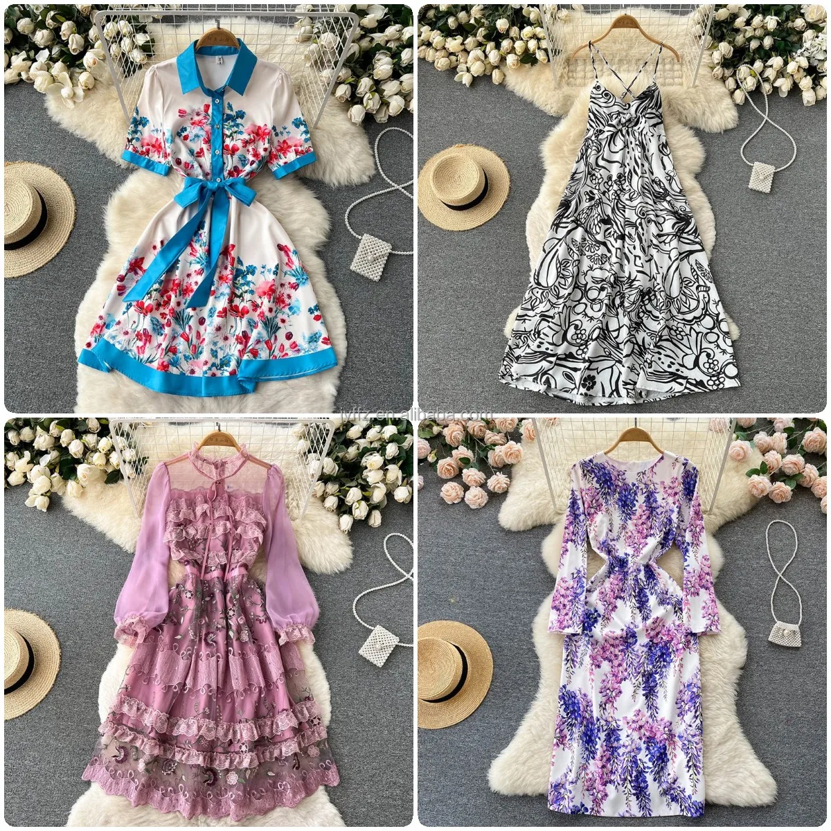 2022 summer fashion elegant dress French women's clothing manufacturers wholesale