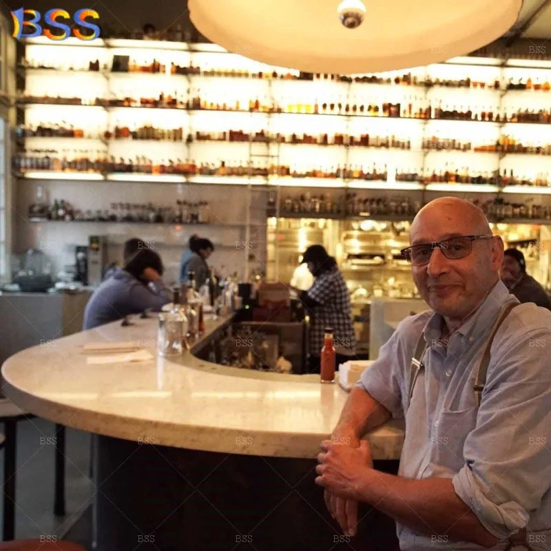 U Shaped Marble Counter Bar - Contemporary Stylish Design for