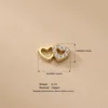 Gold plated Double heart-single accessory