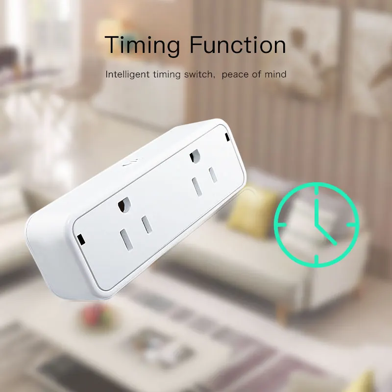 2 In 1 Smart Dual-socket Wifi Control Electrical Appliance Socket ...