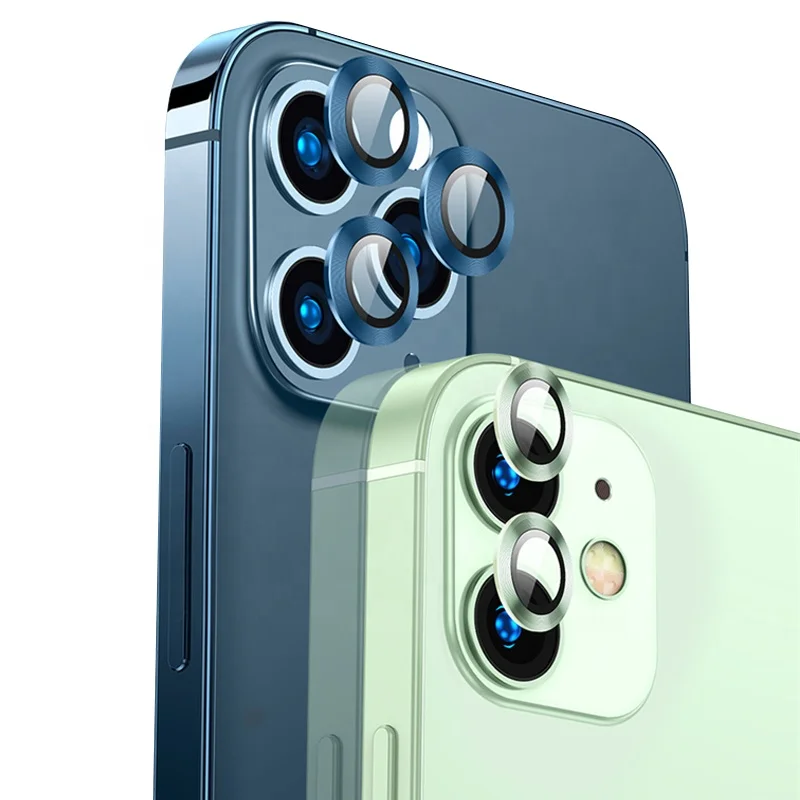 Grade AAA HD Clear Eagle Eye Camera Lens Film Ring Premium Metal Protection  for iPhone 12/11 Mobile Phone - Main Image