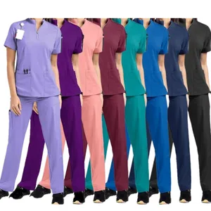 Latest High Quality Comfortable Scrubs Sets Nurse Uniform Soft Medical Hospital Uniforms Unisex