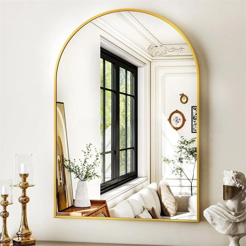 product aluminium alloy frame mirror modern nordic room wall mirror bedroom living decorative mirror-2