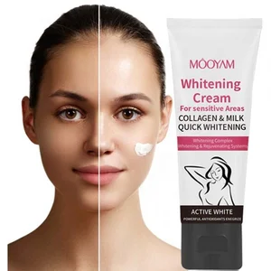 Natural Pearl Glycolic Acid and Lactic Acid for Black Skin Dry Skin Body Skin Whitening Cream