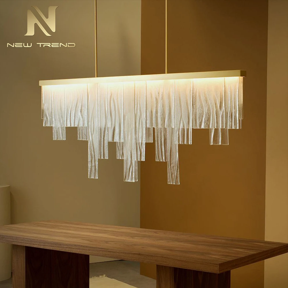 CPL-469 Contemporary Hand-Blown Glass Chandelier Custom Artisan LED Suspension Lamp for Luxury Living Room