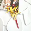 I LOVE YOU red gold