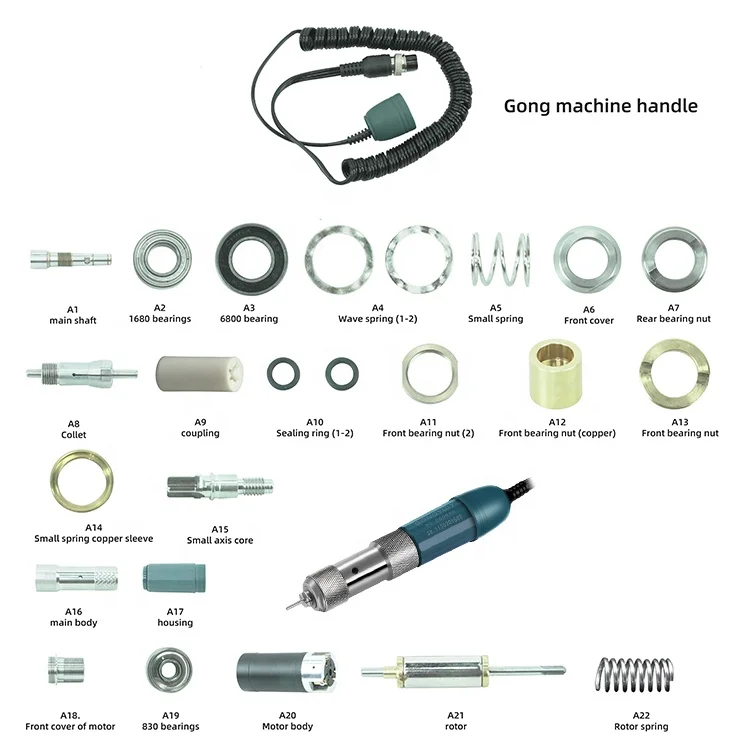 product 2086 at a4 gongyu i7 12ncm brushless 50000rpm micro motor handpiece-3