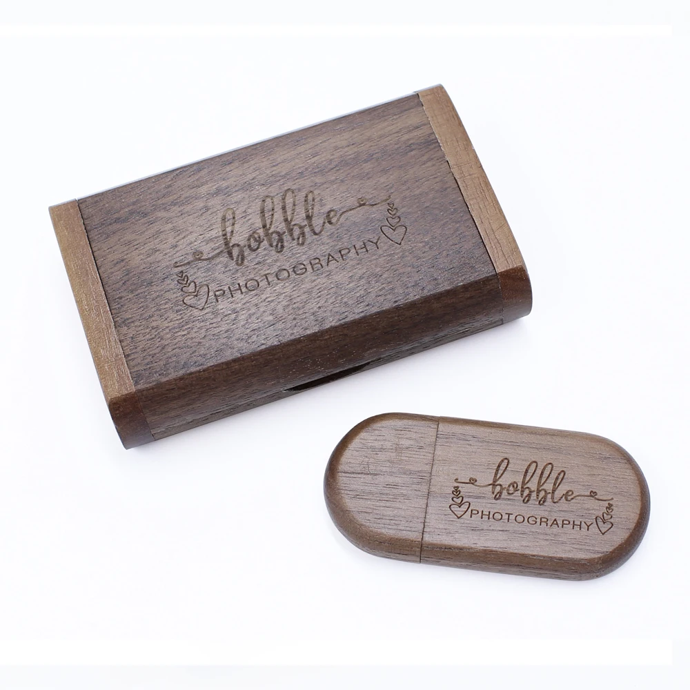 Pan Wooden Box Includes Usb Flash Drive and Photos for Wedding Wooden Gift Box with Custom logo
