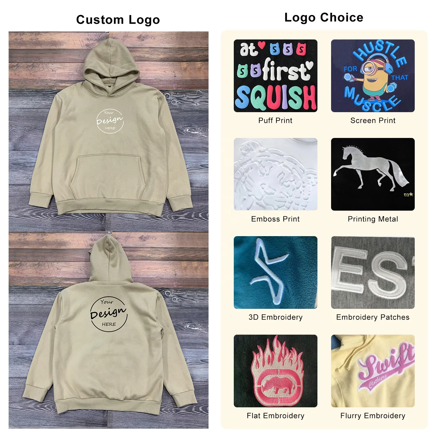 JL1221E High Quality OEM Design Hoodies Men Sweatshirts Cotton Pullover Unisex Hoodies Stringless Hoodies