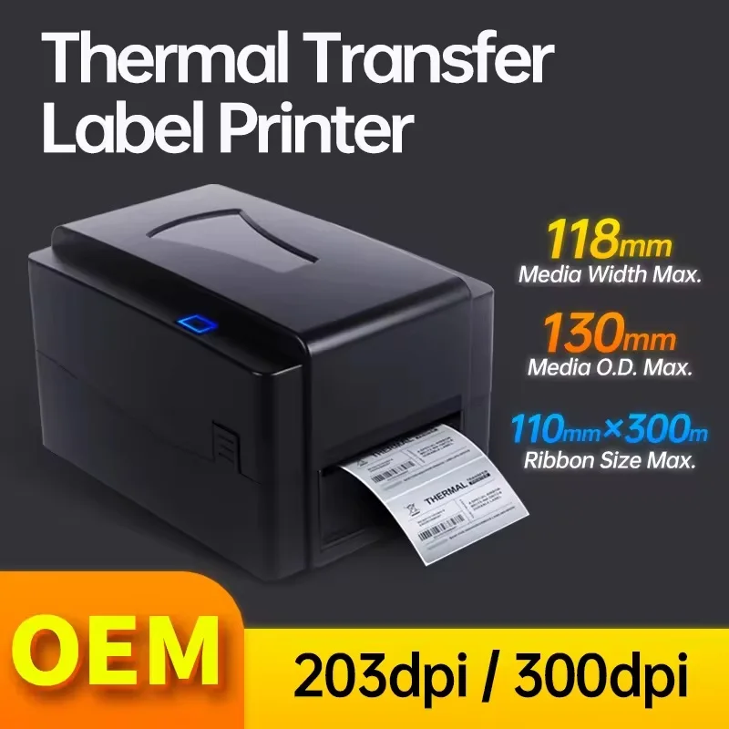 Custom Satin Ribbon Thermal Transfer Printer for Multi-Color Ribbon ...