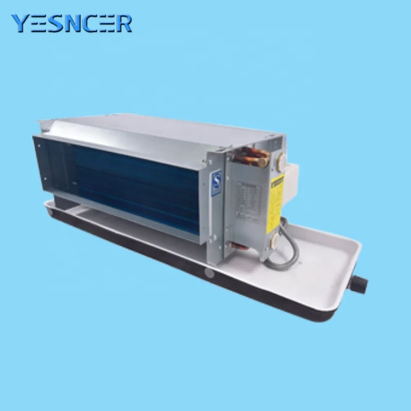 China manufacture price concealed horizontal room ceiling duct carrier chilled water fancoil fan coil unit