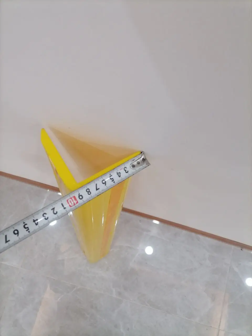 yellow plastic wall corner guard protector