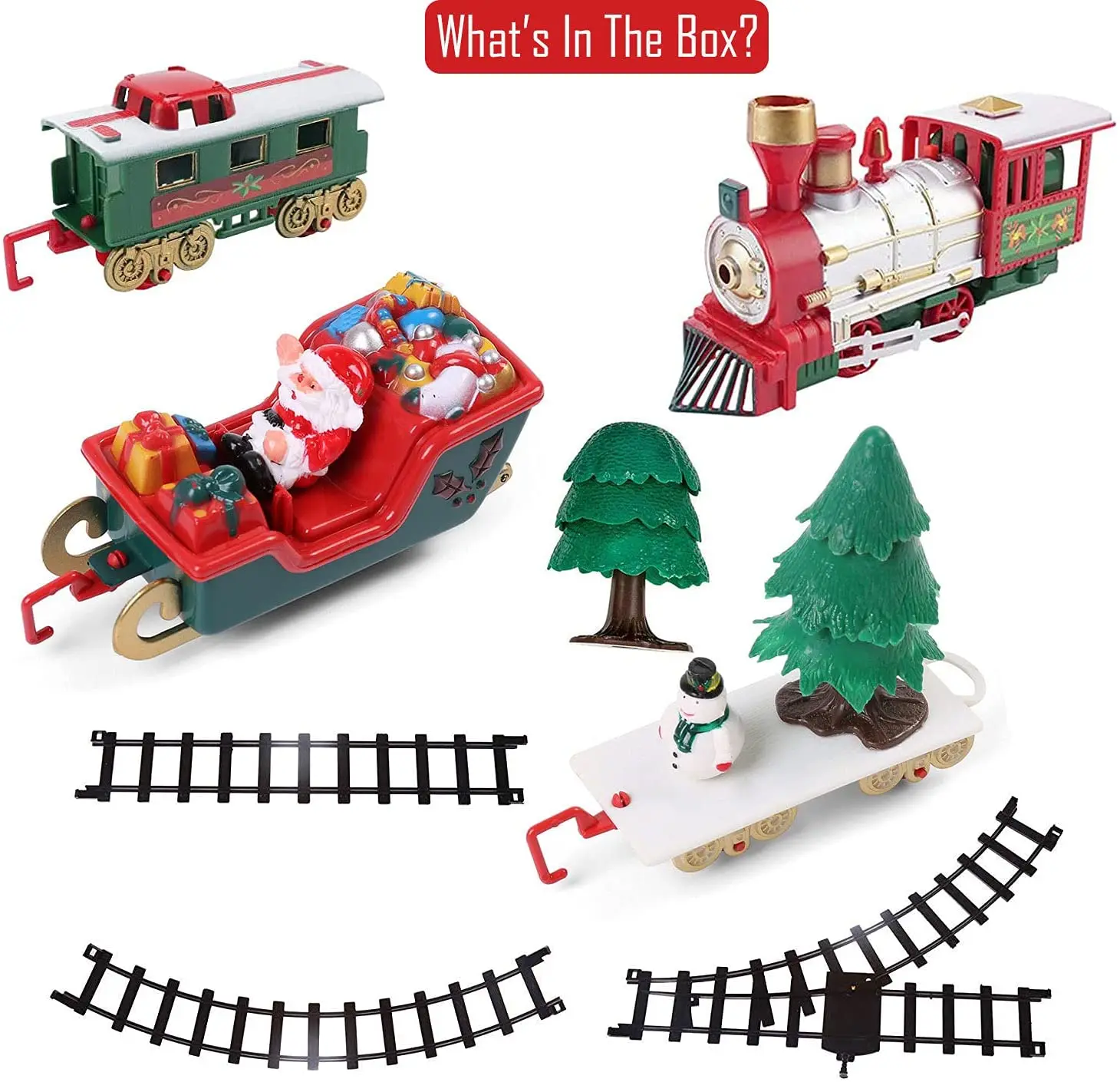 Christmas Plastic Toy Train Manufacturers Funny Rail Train With Santa