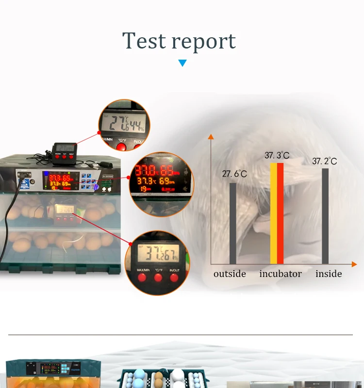 YIWAN 64-320 Eggs High Hatching Rate Automatic 128 Egg Incubator for Hatching Eggs