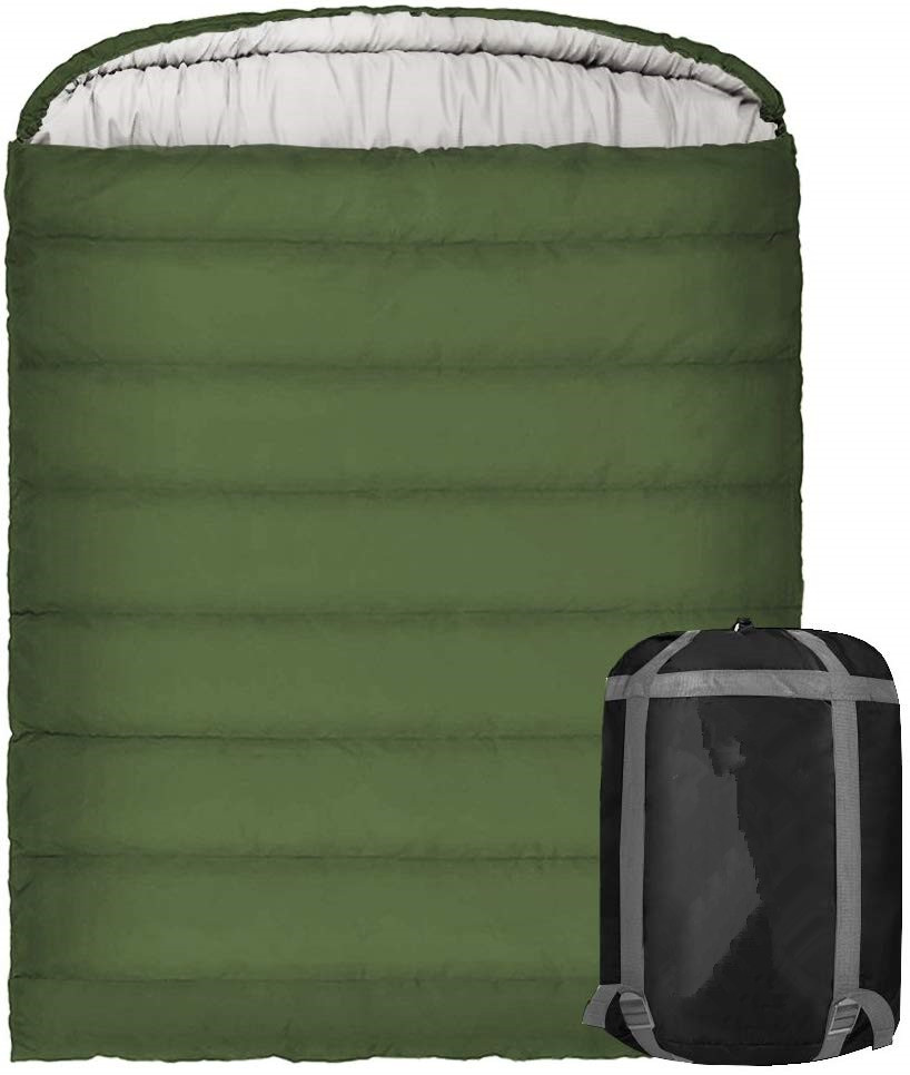 
 Спальный мешок с сжатия Мумия капюшон с застежкой-молнией, портативный, легкий для 4 сезона мероприятий на свежем воздухе  