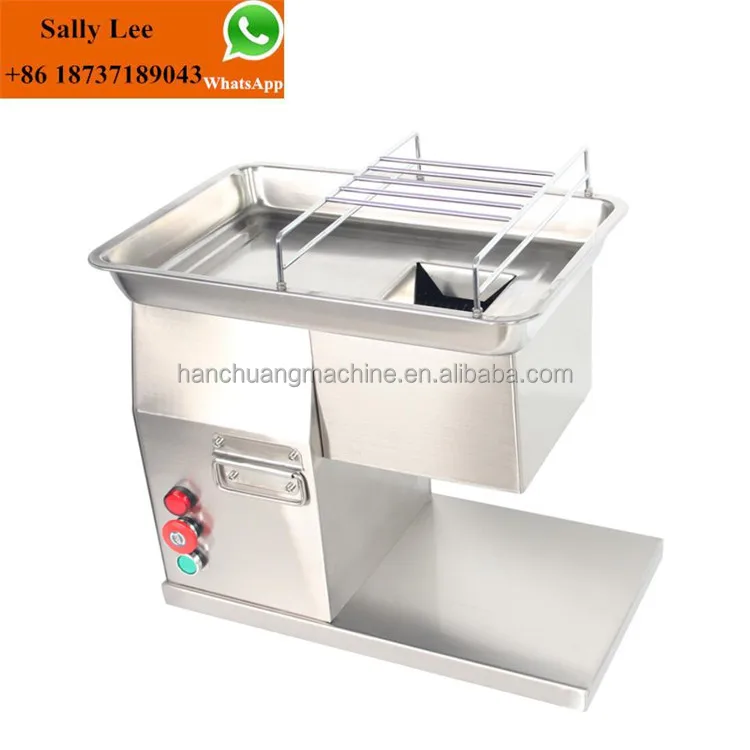 Small Businesses Stainless Commercial Meat Slicer Pickle Cutter 7MM 110V  250kg/h