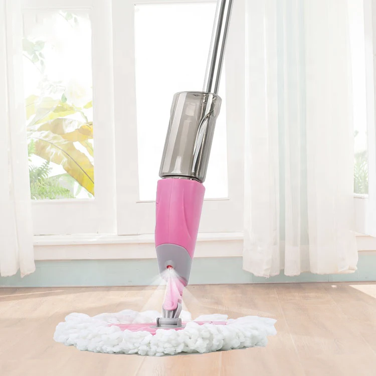 High Quality 2 in 1 Microfiber Floor Cleaning Spray Mop 360 Magic Flat Mop Set