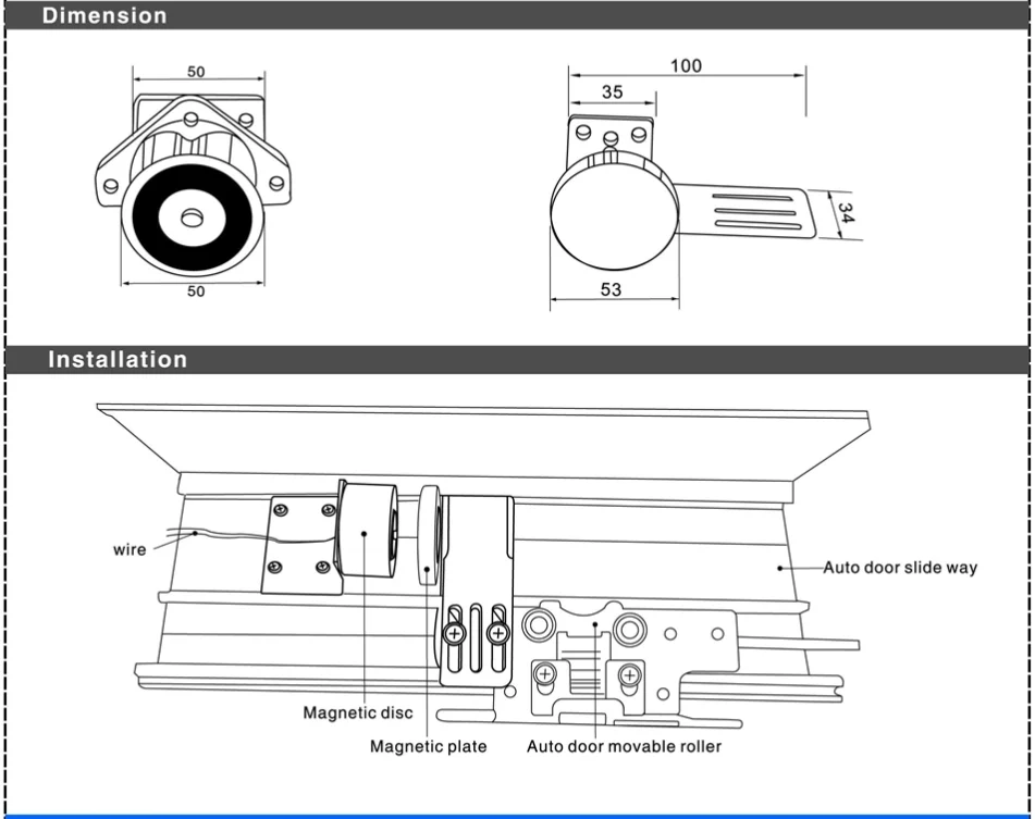 12v Automatic Door Lock For Sliding Door Lock For Access Control System