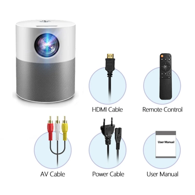 New AUN ET40 1080p Portable Home Theater Projector - 120 Lumens