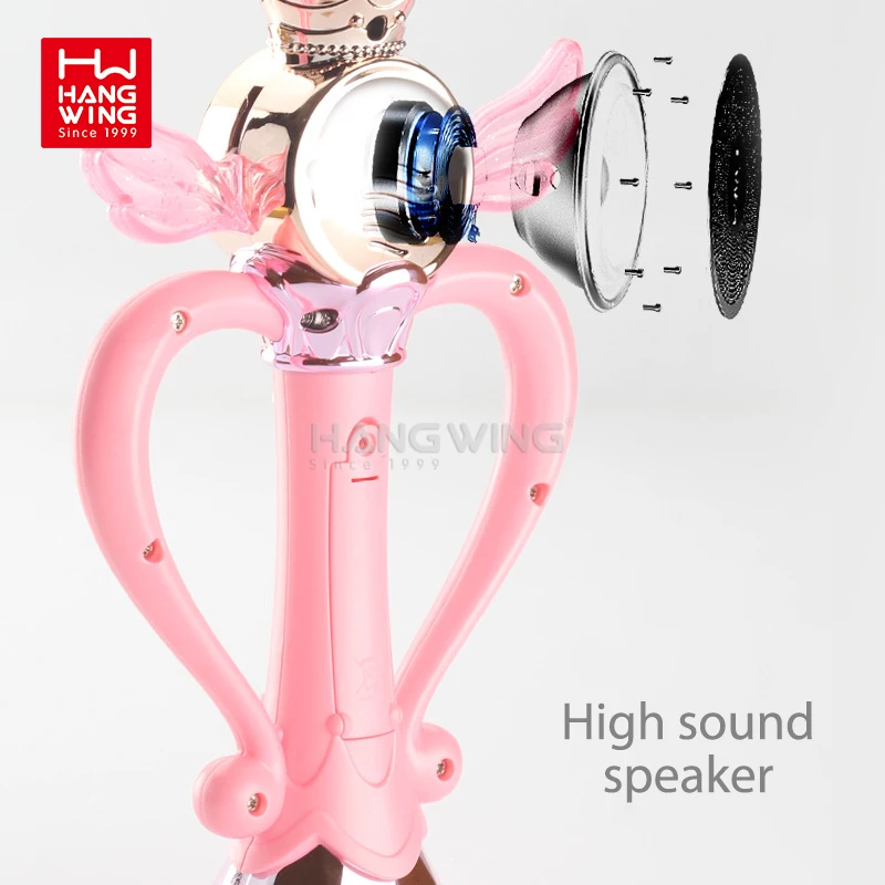 HWマジックフェアリーワンドユニセックスLEDカラフルな輝くおもちゃ