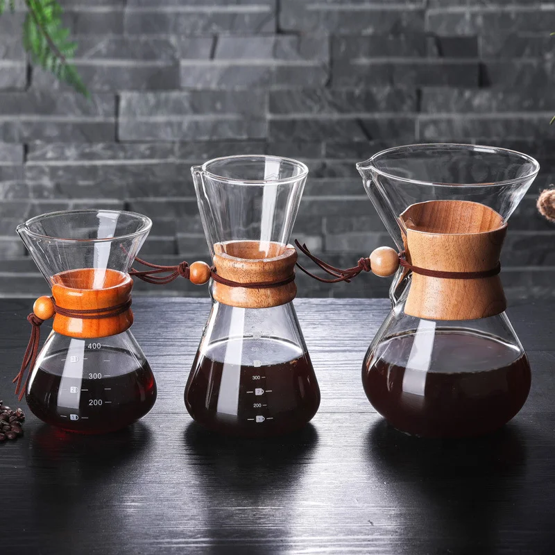 600ml/800ml Heat Resistant Glass Coffee Pot Coffee Brewer Cups Counted  Chemex Coffee Maker Barista Percolator – Cookware & Beyond