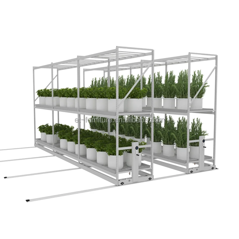 Movable Hydroponic Vertical Farming Rolling Bench Grow Table Growing ...