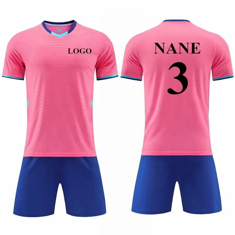 New Design Breathable Plain Pink Football Jersey - Buy Pink Football  Jersey,Breathable Football Jersey,New Design Football Jersey Product on