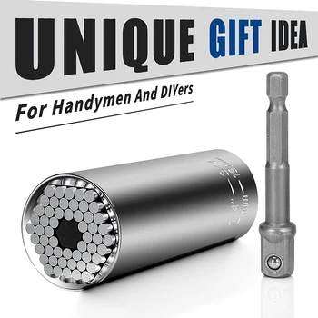 Universal Socket Tools Gifts for Men Dad - 2pcs Socket Set with