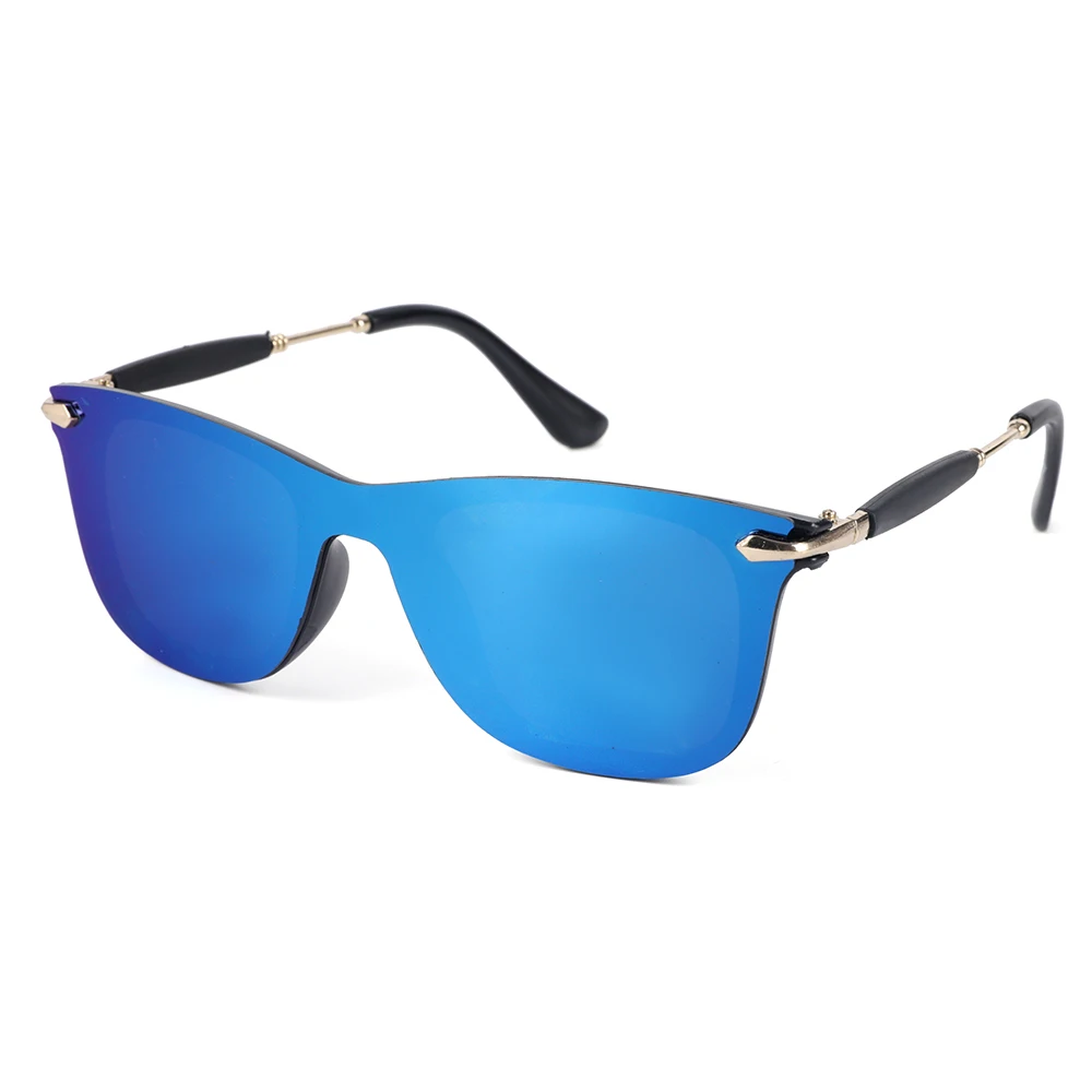 2024 Wholesale Oversize Spring Foot One Piece Lens Travel Sunglasses