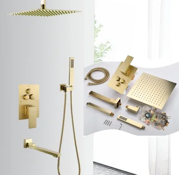 Factory best-selling commercial and household concealed brass button showers