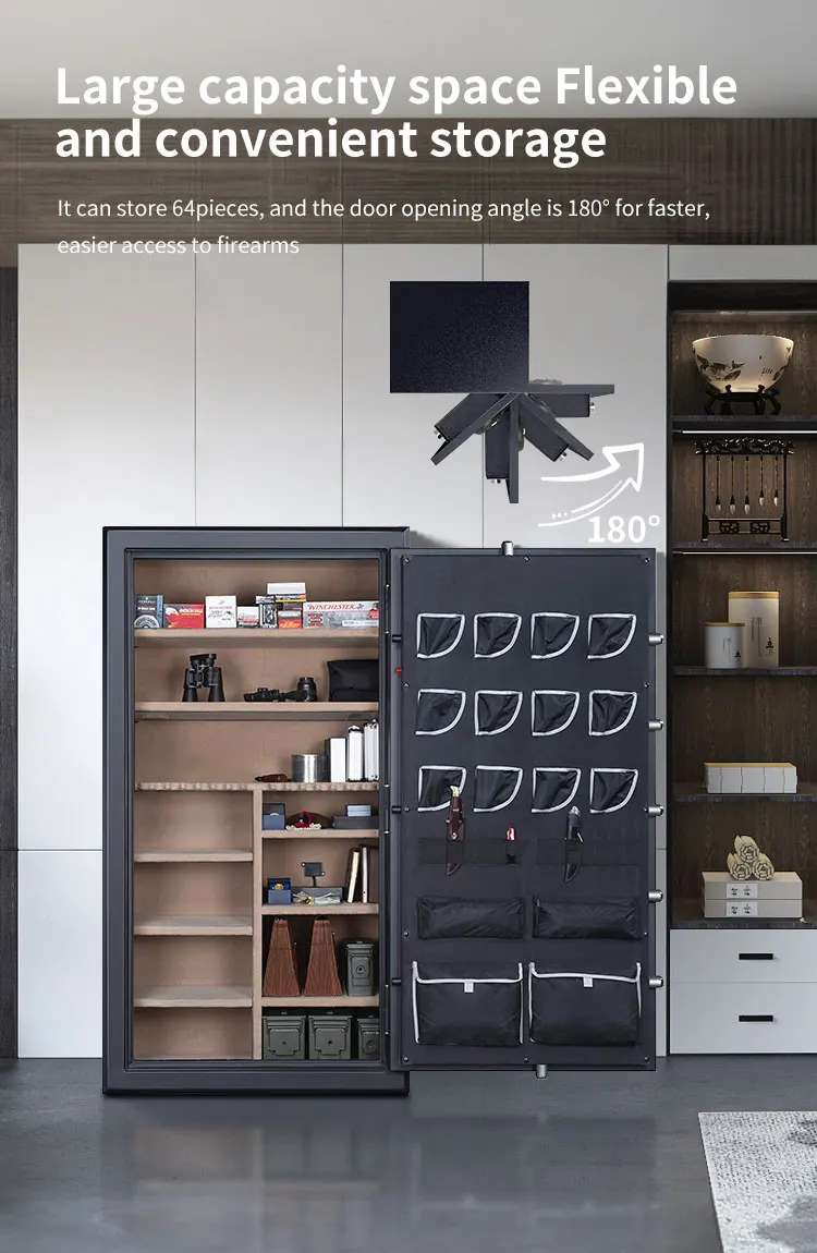 CEQSAFE Black Heavy Duty Fireproof Fire Resistant Welded Home Gun Safe Box details