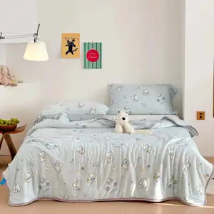 Luxury Knitted Cotton Cute Design  Duvet Cover Set Factory Sell Directly