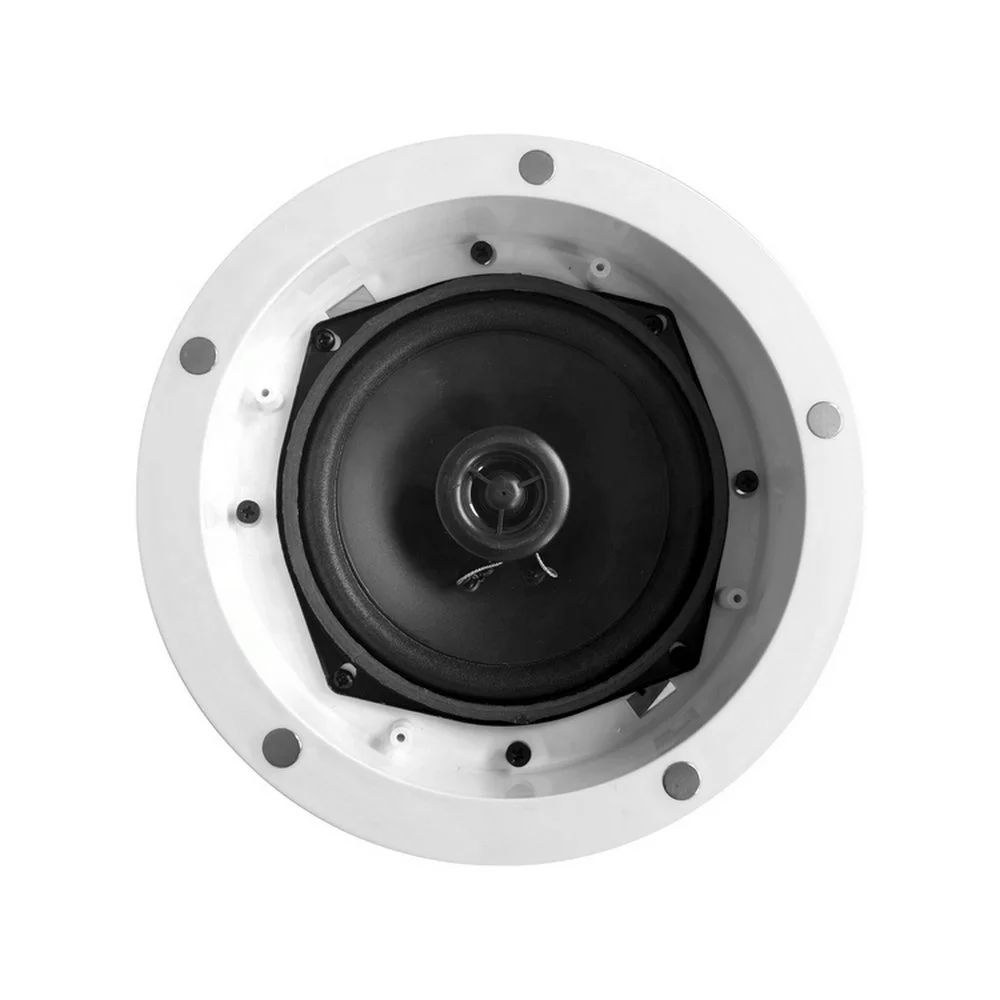 PA Coaxial Frameless Ceiling Speaker with a Magnetic Frame and Metal Grille 5.5 Inch 2-way Ceiling Loudspeaker
