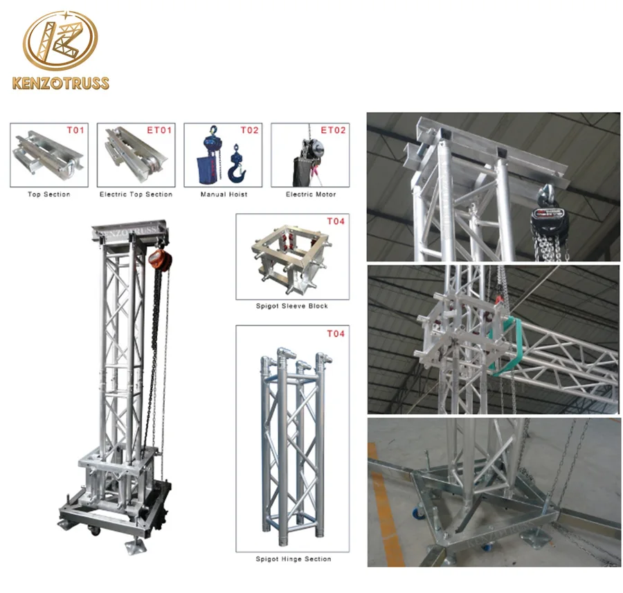 Aluminum Truss Displays Line Array Speaker Truss PA Tower on Sale