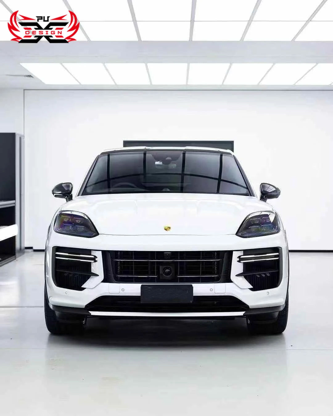 For 2024 Porsche Cayenne Coupe E3 9Y0.2 Upgrade 9YA Turbo GT Front Bumper Wheelbrow Dry Carbon Rear Diffuser Roof Spoiler